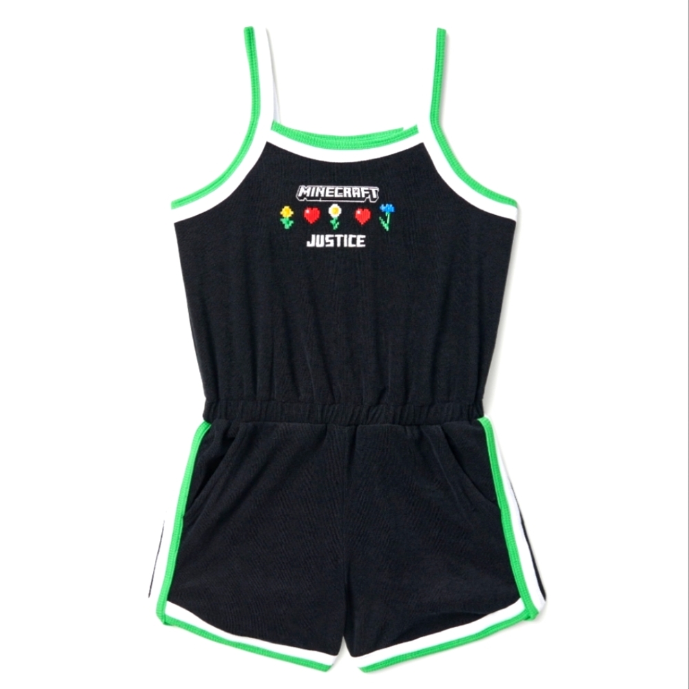 Justice Girl's Minecraft Romper in Size S (7/8) **NWT**